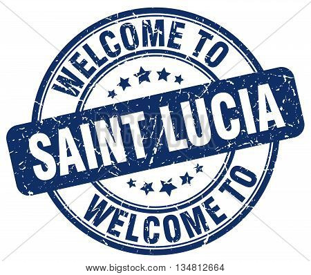 welcome to Saint Lucia stamp. welcome to Saint Lucia.