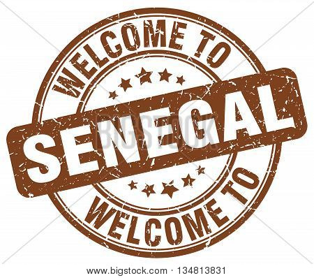 welcome to Senegal stamp. welcome to Senegal.