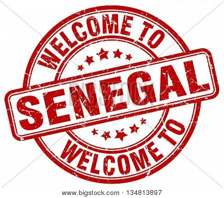 welcome to Senegal stamp. welcome to Senegal.