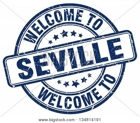 welcome to Seville stamp. welcome to Seville.
