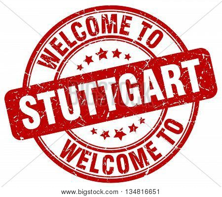 welcome to Stuttgart stamp. welcome to Stuttgart.