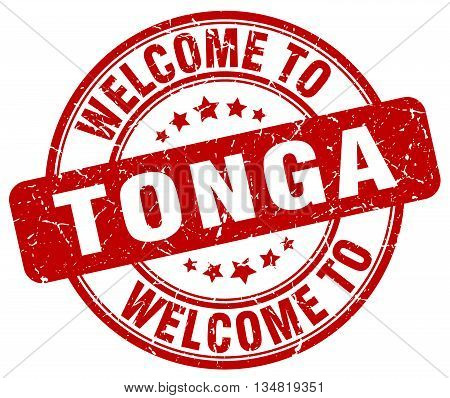 welcome to Tonga stamp. welcome to Tonga.