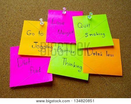 Post it note for healthy in my life