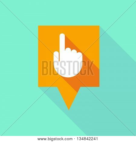 Long Tooltip Icon With A Pointing Hand