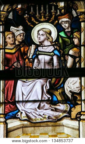 Stained Glass - Blssed Virgin Mary