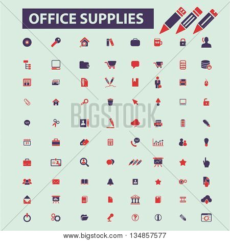 office supplies icons