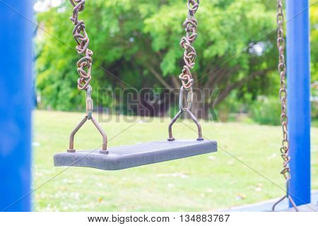 Outdoor playground in the park funny for child
