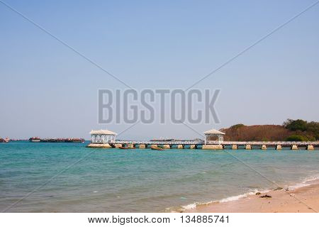 Ko sichang island,Beautiful sea,travel Thailand Chonburi Thailand.