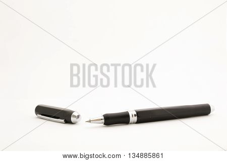 office supply ,Black Pen isolated on white background