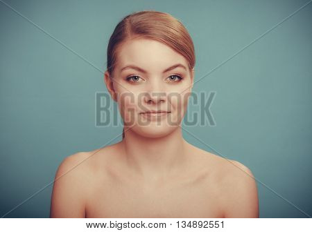 Beautiful Woman With Bare Shoulders