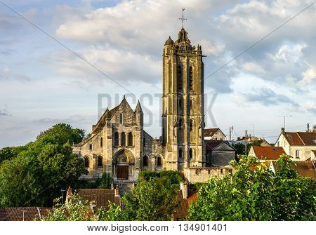 Old Medieval Church In French Countryside