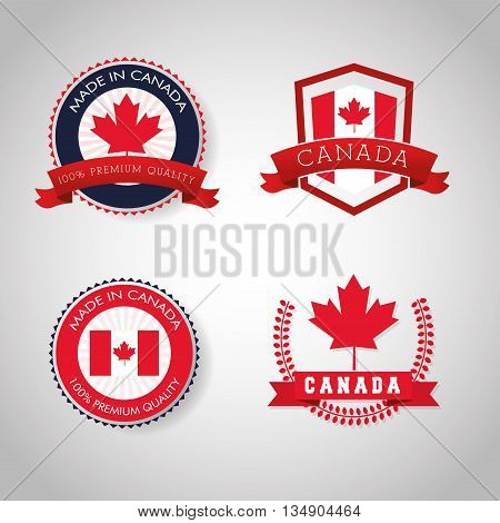 Canadas country represented by his flag of maple leaf