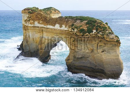 Island Archway Great Ocean Road before erosion destroyed the arch