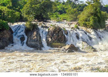 the Khone Phapheng Falls in southern Laos