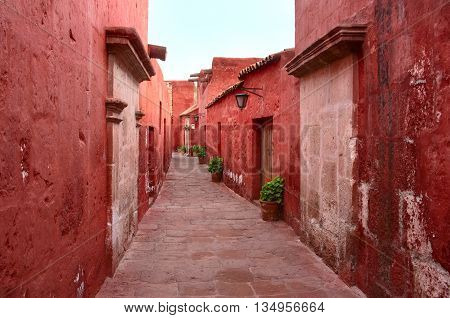 Santa Catalina Monastery In Arequipa, Peru