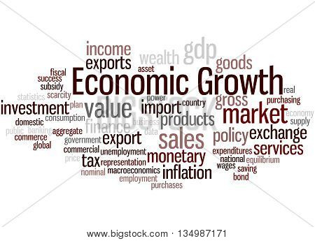 Economic Growth, Word Cloud Concept 9