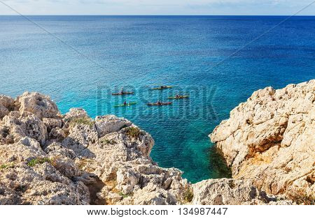 Beautiful sea shore in Cyprus