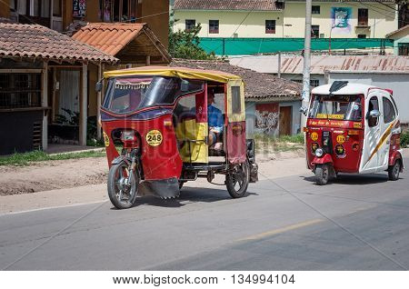 Auto Rickshaw In Urubamba, Peru