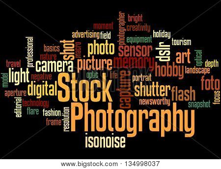 Stock Photography, Word Cloud Concept 8
