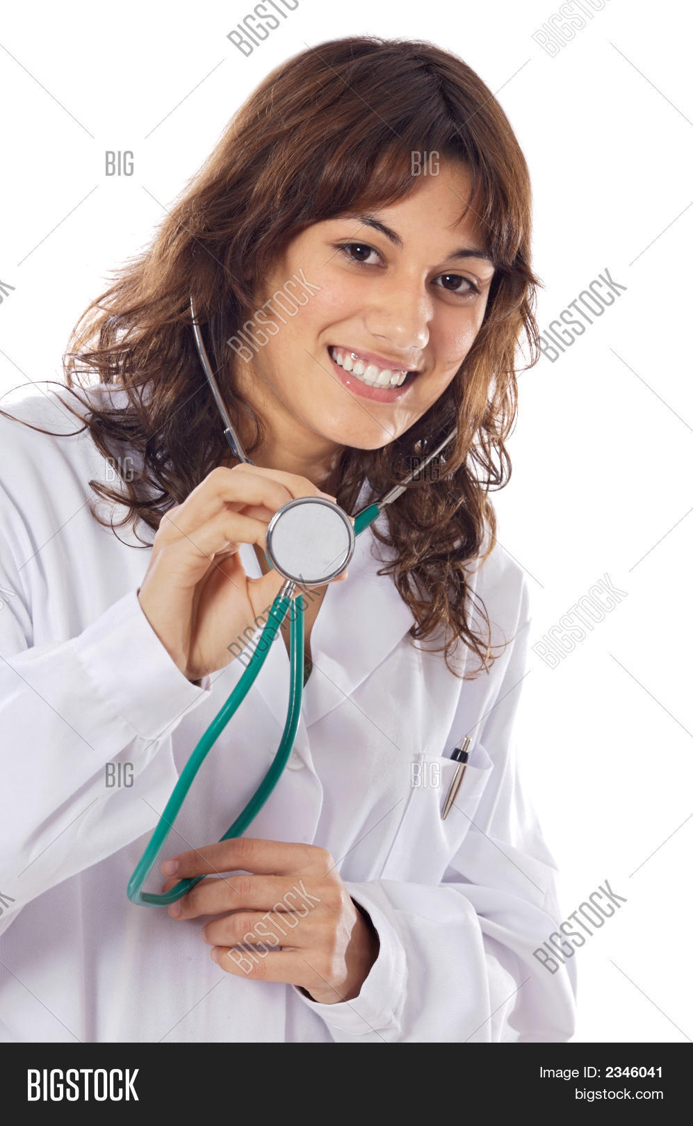 Girl Doctor Stethoscope Image & Photo Bigstock