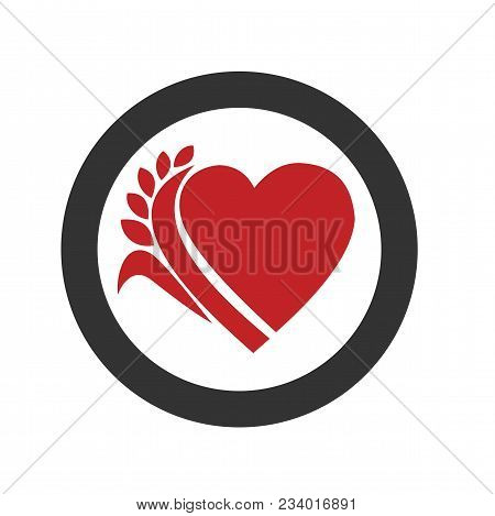 Sample Design Round Heart Logo Graphic Resources