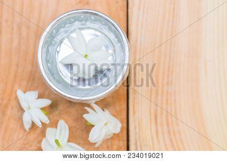 Jasmine Aroma Flora Scent Water Use In Songkran Festival In Thailand New Year Holiday.