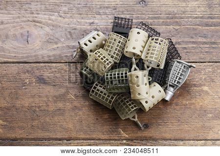 Fishing Feeder. Feeding Troughs For Fishing. Top View