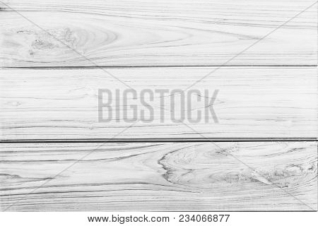 Close Up Rustic Wood Table With Grain Texture In Vintage Style. Surface Of Old Wood Plank In Macro C