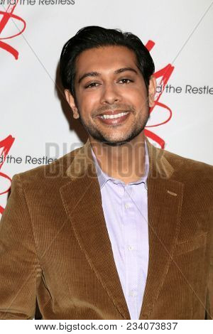 LOS ANGELES - MAR 26:  Abhi Sinha at the The Young and The Restless Celebrate 45th Anniversary at CBS Television City on March 26, 2018 in Los Angeles, CA