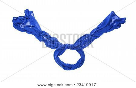 Lightweight Beautiful Scarf Isolated On White Background.
