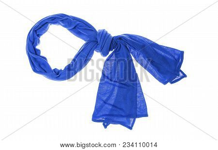 Lightweight Beautiful Scarf Isolated On White Background.