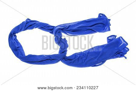 Lightweight Beautiful Scarf Isolated On White Background.