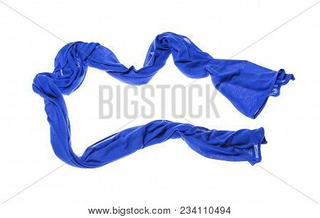 Lightweight Beautiful Scarf Isolated On White Background.