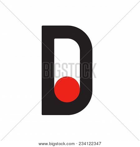 English Font Upper Case Letter D D Logo Logotype - Latin Modern Bold Font Alphabet, Upper Case Lette