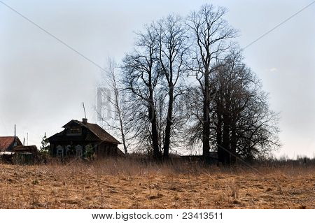 ภูมิทัศน์หมู่บ้านรัสเซีย
