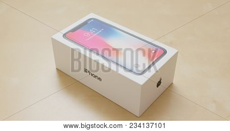 Hong Kong, Hong Kong, 01 March 2018:- Open the box of iphoneX 