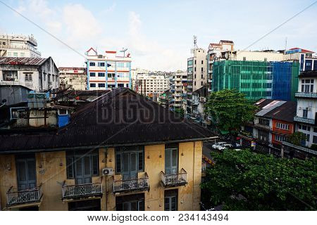 City Landscape In The Morning.