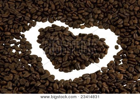 Kaffe hjerte