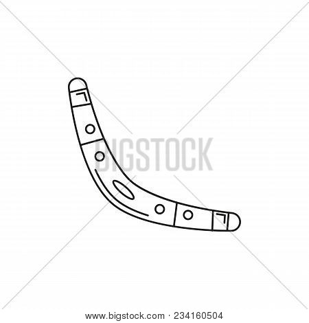 Boomerang Icon. Outline Boomerang Vector Icon For Web Design Isolated On White Background