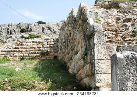 Northern Greece - July 25: A Historic Theater From First Century Philippi July 25, 2017. The Theater