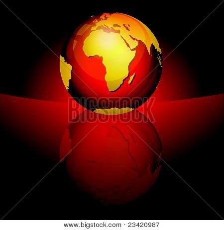 Esfera brilhante do planeta