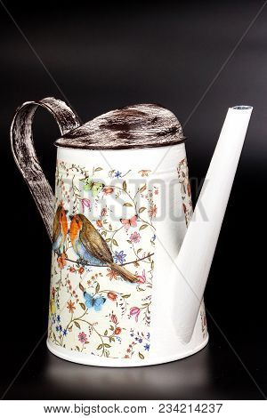 Brno, Czech Republic - 2 April, 2018: Products Made By Decoupage Technique. Decoupage Is A Technique