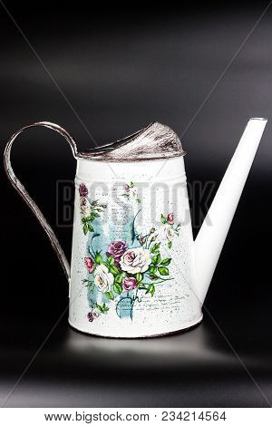 Brno, Czech Republic - 2 April, 2018: Products Made By Decoupage Technique. Decoupage Is A Technique