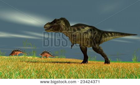jagt tyrannosaurus