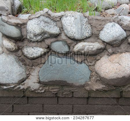 Part Of A Stone Flower Bed, Textures