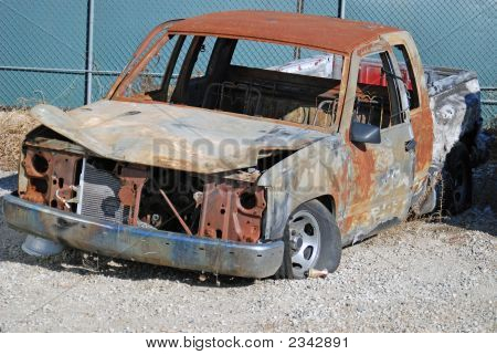 Brændt Pickup Truck