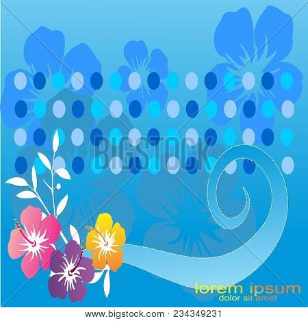Creative Sample Flower Round Background Graphic Resources