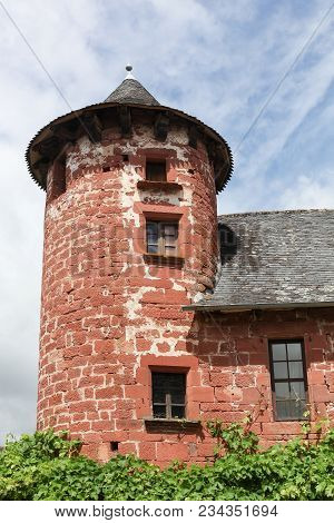 Typical House In The Beautiful Village Of Collonges La Rouge, France