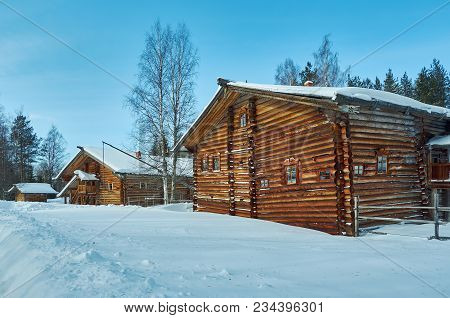 Russian Traditional Wooden Peasant House