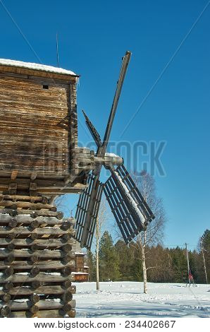 Russian Traditional Wooden Mill
